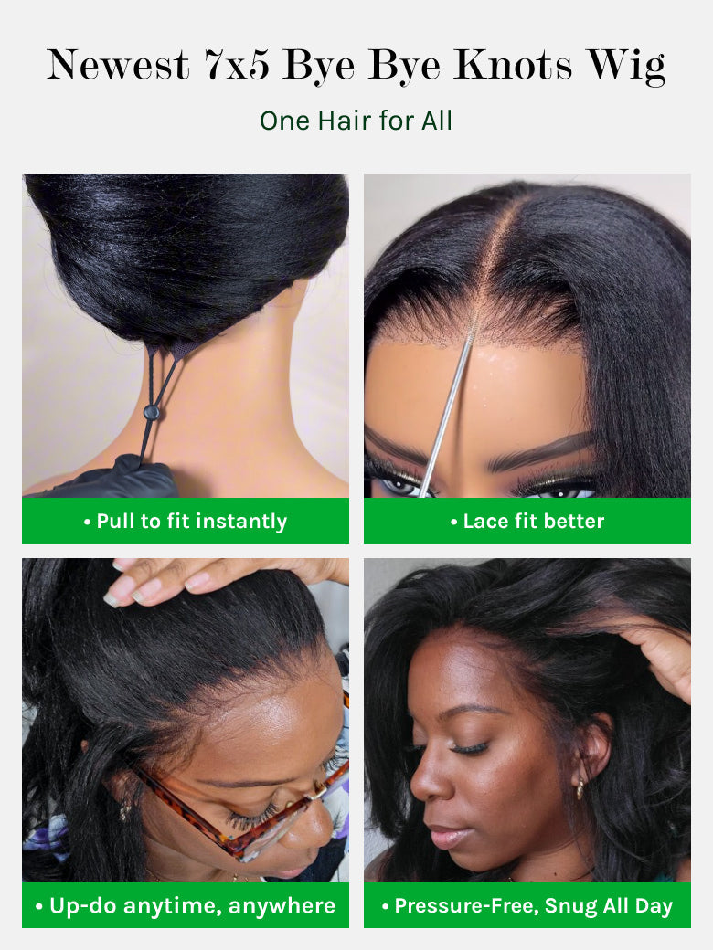 Klaiyi Tres Leches Blonde with Brown Root Bob Wigs Salt and pepper Hair Short Straight Bye-Bye Knots Wig Flash Sale