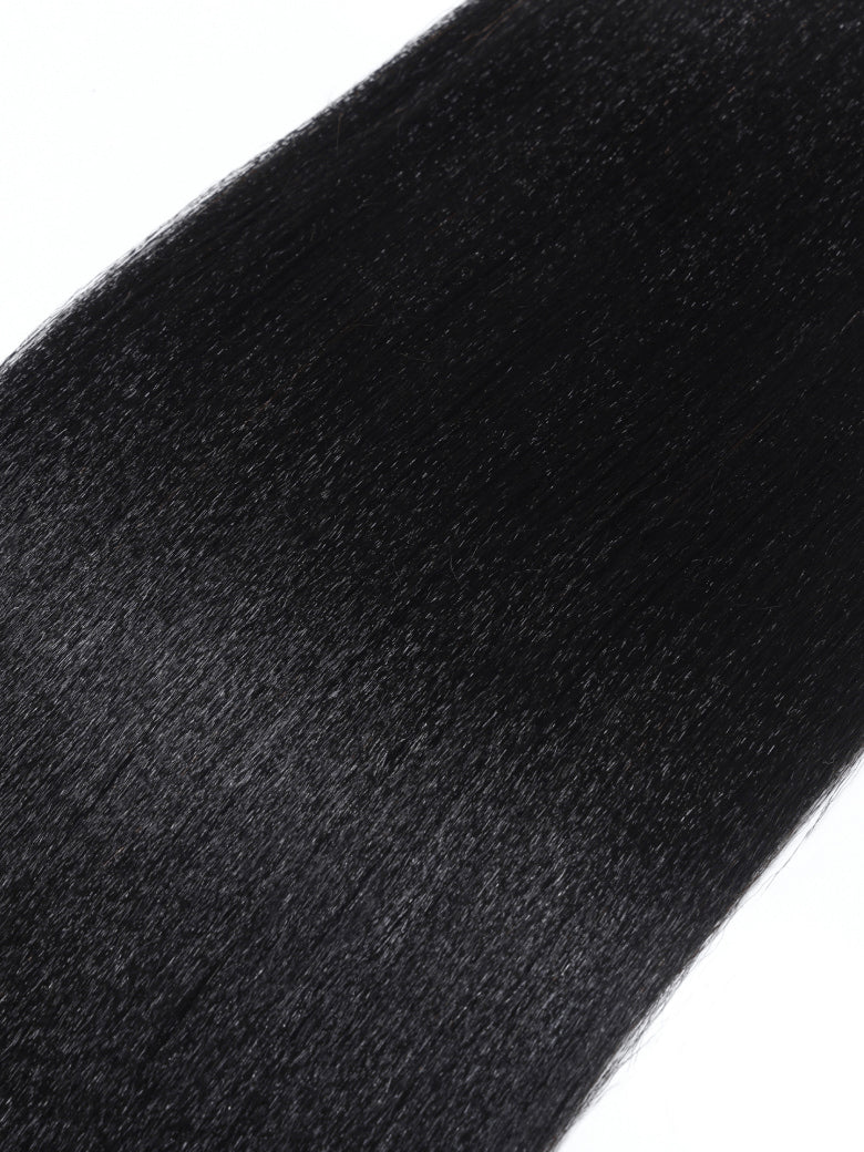 Klaiyi Light Yaki Straight Human Hair Bundles Most Natural Yaki Weave 2/3/4 Bundles/Pack