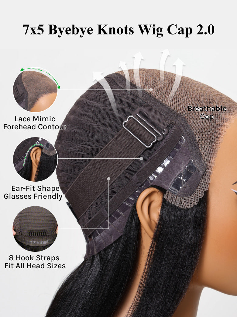 Klaiyi Silky Straight 13x4 Pre-Everything Lace Frontal Wig Real Ear To Ear Pre-Cut Lace Frontal Super Secure Wig