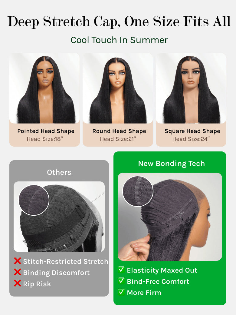 Flash Sale Klaiyi Water Wave 7x5 Bye Bye Knots /13x4 Pre-everything Put On and Go Glueless Human Hair Wigs