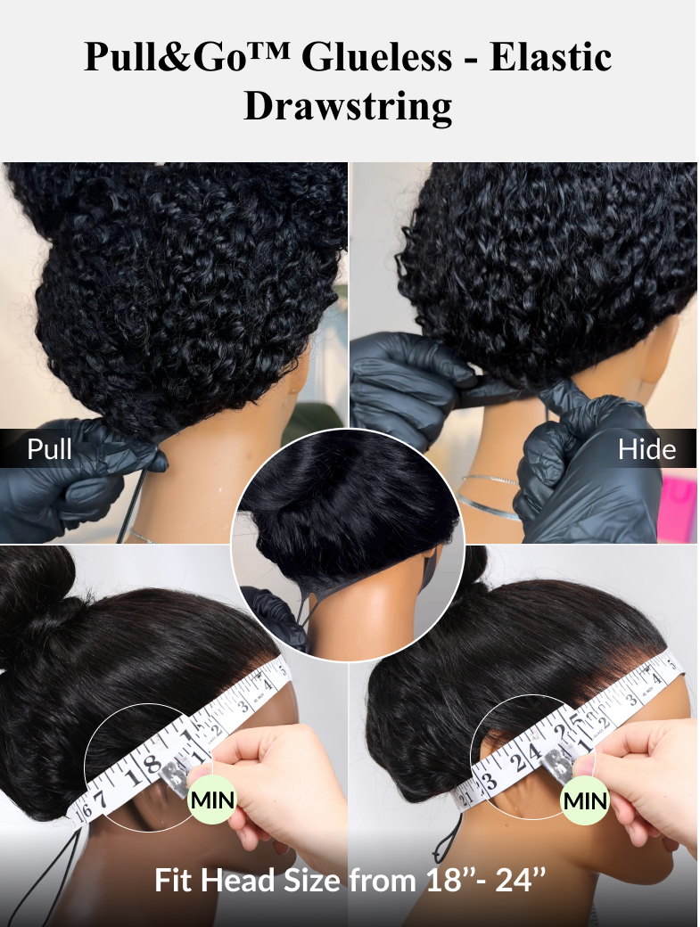 Klaiyi Body Wave No Glue Wigs 13x4 Invisible Transparent Lace Front Human Hair Wigs Pre-everything Wig