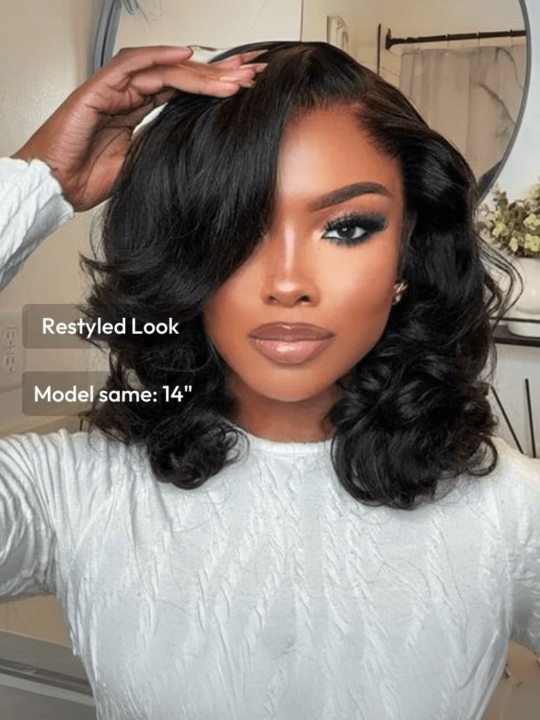 Klaiyi Put On and Go Glueless Bob Wig 13x4 Pre Everything/ 7×5 Bye Bye Knots Pre-Cut Lace Wig Beginner Friendly Flash Sale