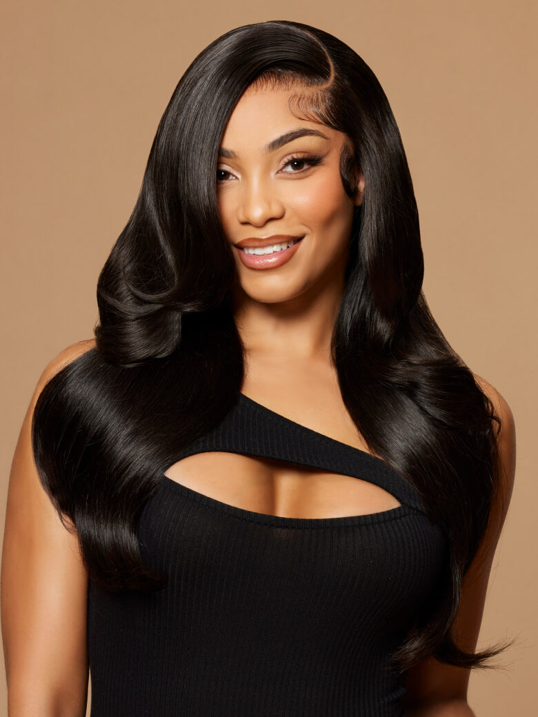 Klaiyi Real 5x5 HD Invisible Lace Closure Wigs 180% Glueless Wigs Melted All Skin Human Hair Wig