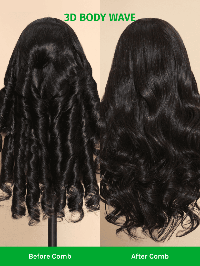 Klaiyi 7x5 Bye Bye Knots Put On and Go Wig Glueless Body Wave Human Hair Wigs Beginner Wig