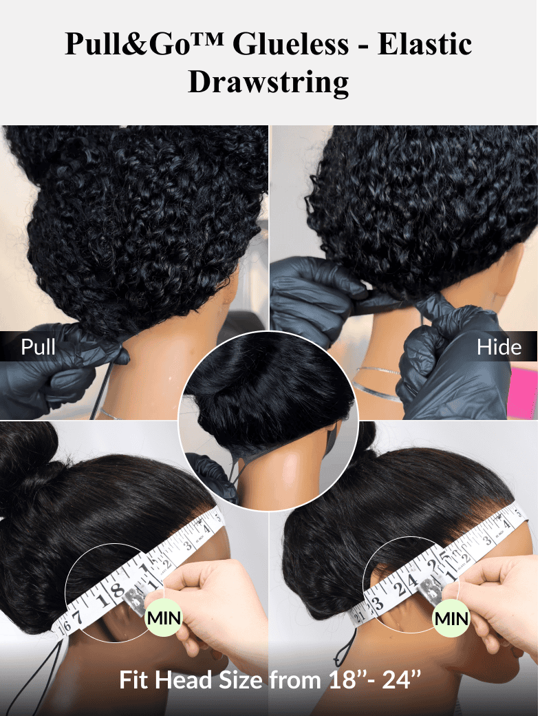 Klaiyi Auburn Re Color 13x4 Pre-Everything™ Lace Frontal Curly Wig with Dark Roots Glueless Wig