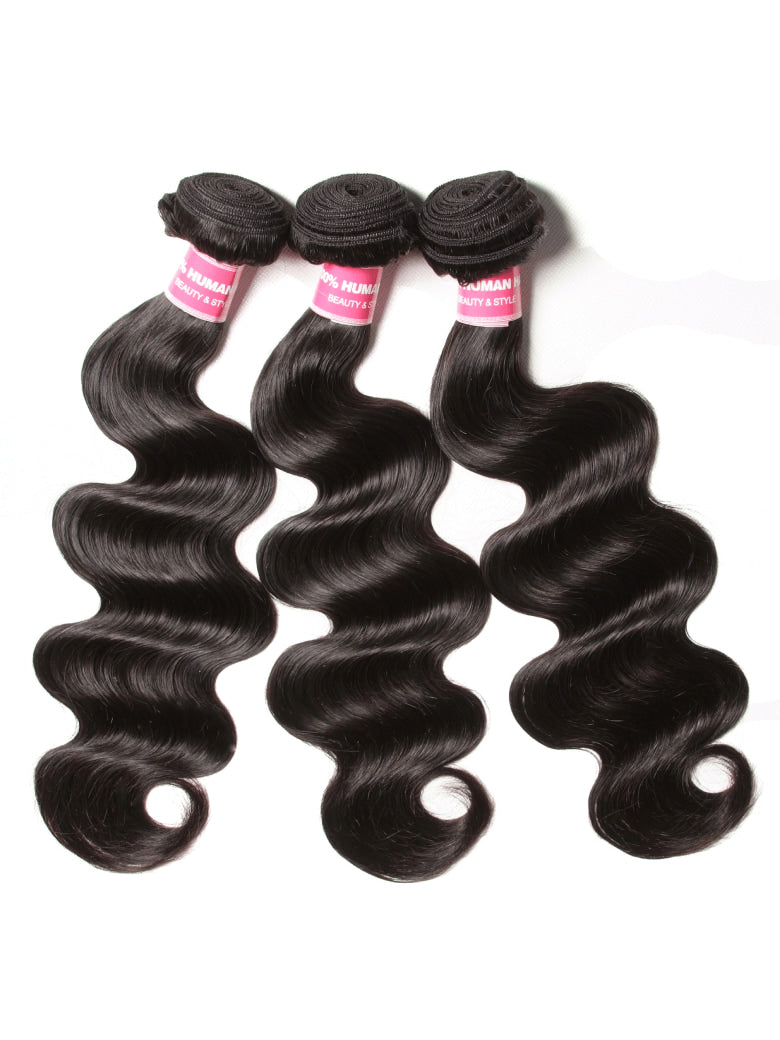 Klaiyi Hair 3 Bundles Body Wave Virgin Hair 100% Unprocessed Human Hair Extension Deals