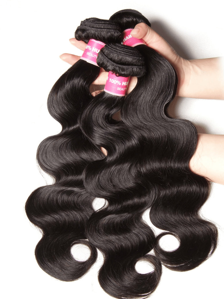 Klaiyi Brazilian Hair Body Wave Human Virgin Hair Weft 3 or 4 Bundles/Pack