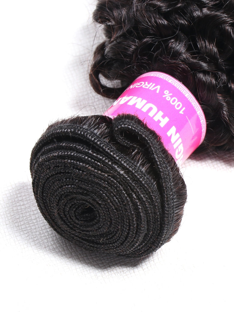 Klaiyi 4C Kinky Curly Virgin Hair 3 Bundles Deal Brazilian Kinky Curly Human Hair Weft Flash Sale