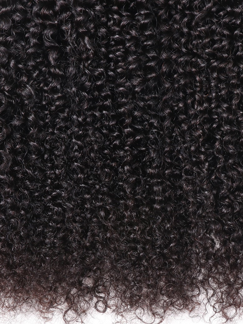 Klaiyi Hair 4 Bundles Kinky Curly Virgin Brazilian Human Hair Weave Best Unprocessed Human Hair