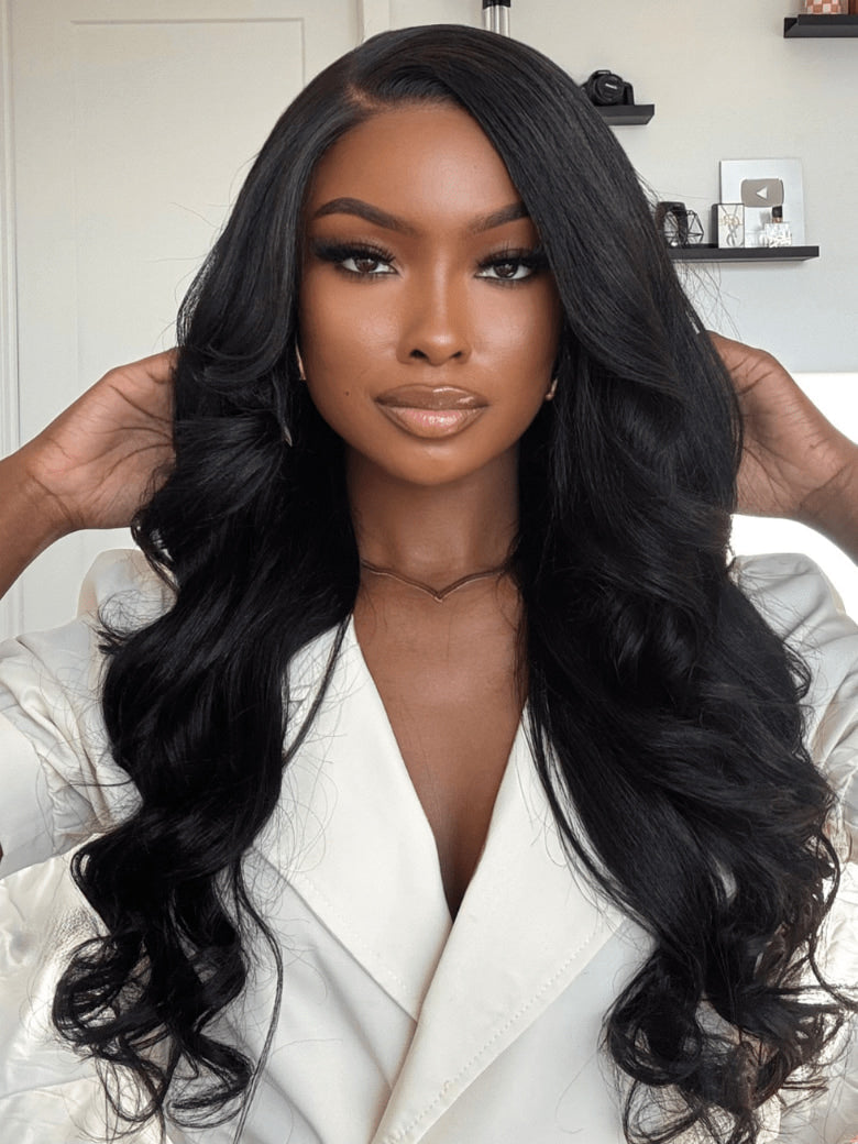 Klaiyi Light Yaki Straight Human Hair Bundles Most Natural Yaki Weave 2/3/4 Bundles/Pack