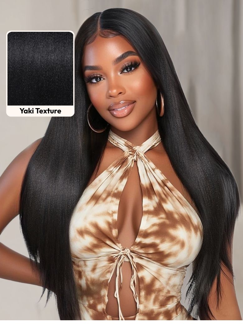 Klaiyi Light Yaki Straight Human Hair Bundles Most Natural Yaki Weave 2/3/4 Bundles/Pack
