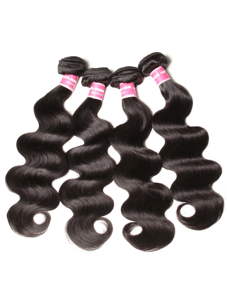 Klaiyi Hair 4 Bundles Body Wave 100% Virgin Human Hair Bundles Deal